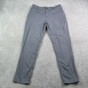 Bird Dogs Pants Mens 32x30 Grey Stephen Jobs Slim Lined Stretch Chino Golf